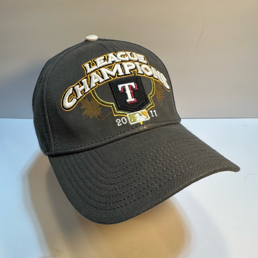 Texas Rangers Cap Hat 2011 League Champions New Era World Series Pre-owned